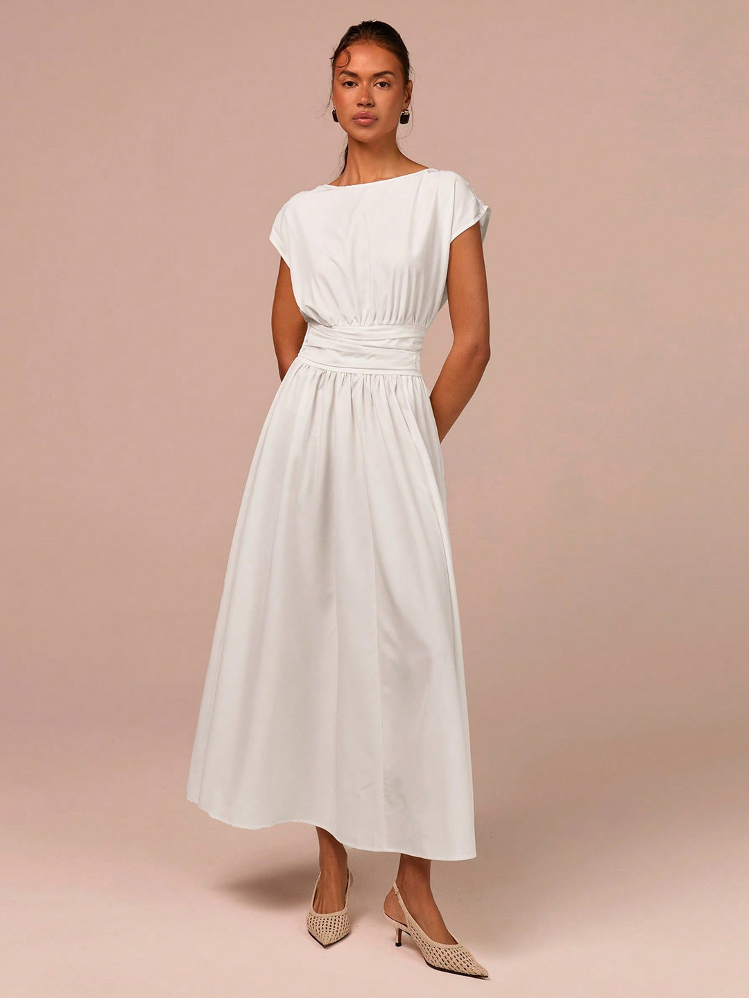 Rochie maxi SHEIN, alb