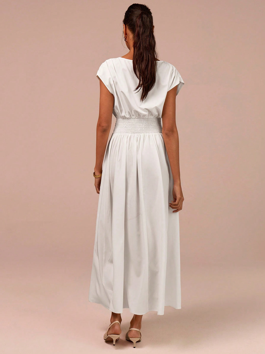Rochie maxi SHEIN, alb
