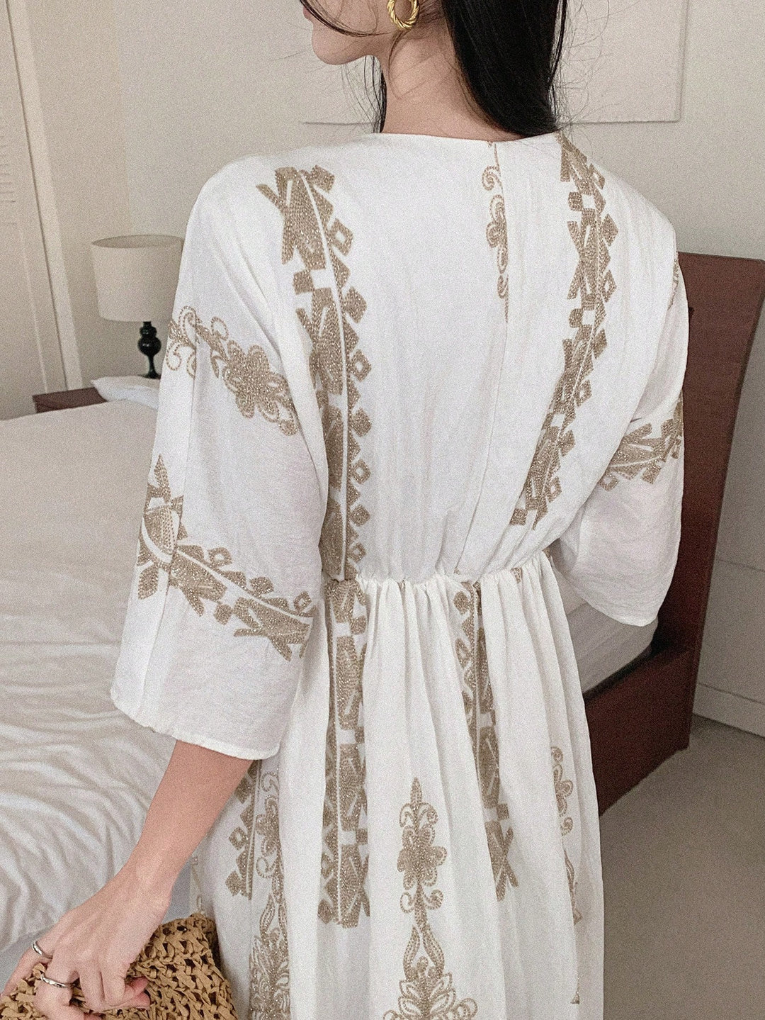 Rochie midi SHEIN, auriu