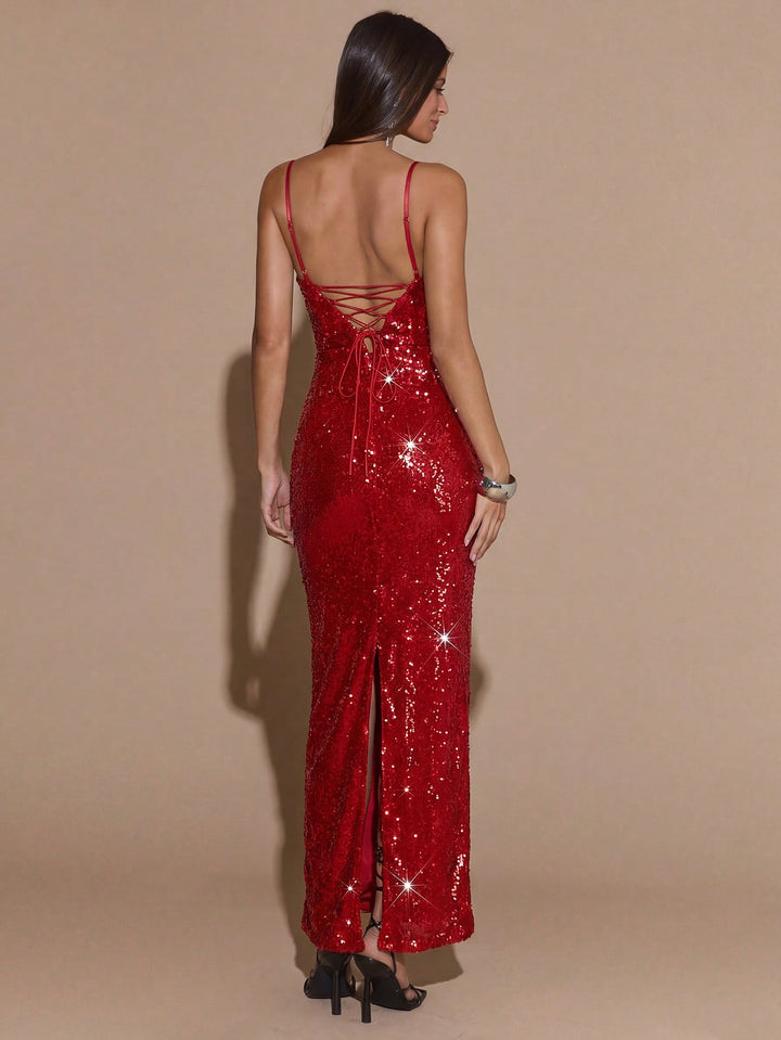 Rochie maxi SHEIN, roșu