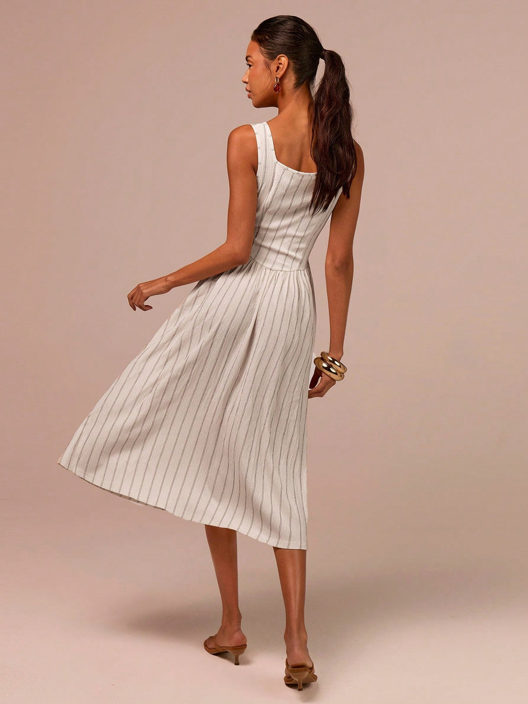 Rochie midi SHEIN, bej