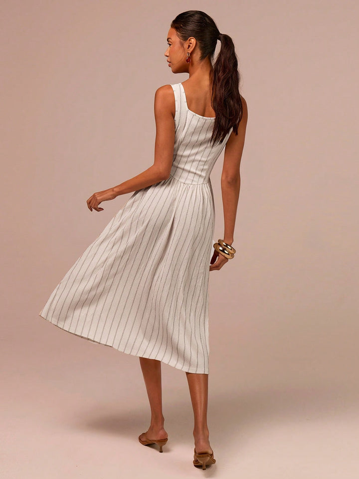 Rochie midi SHEIN, bej