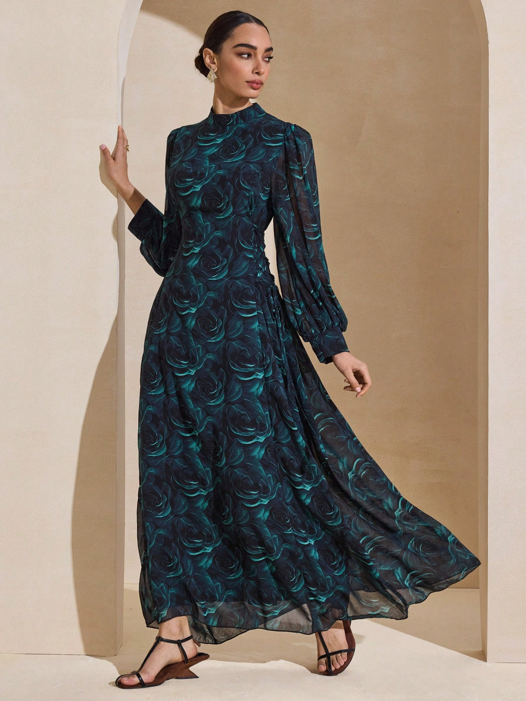 Rochie maxi SHEIN, verde