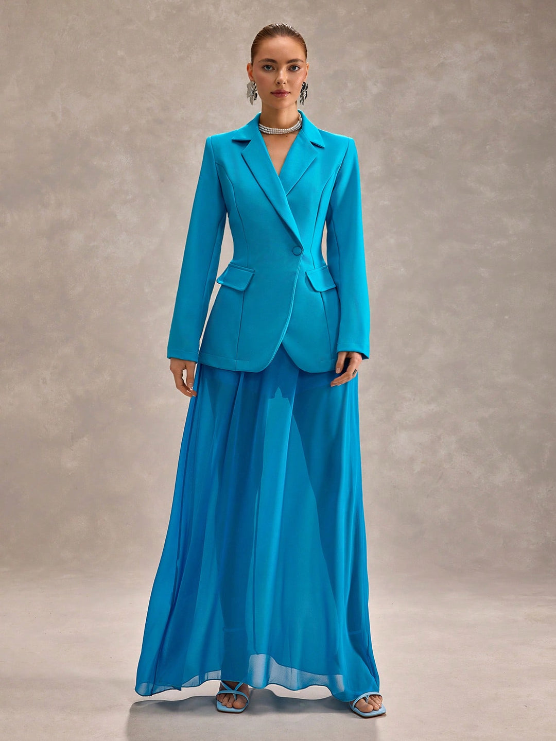 Costum SHEIN, albastru