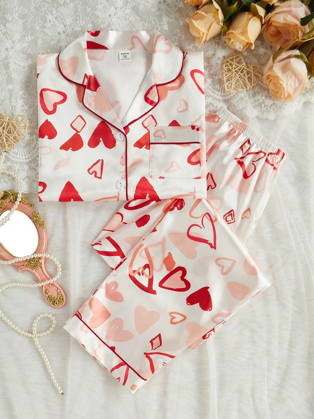 Compleu pijamale SHEIN, mix culori