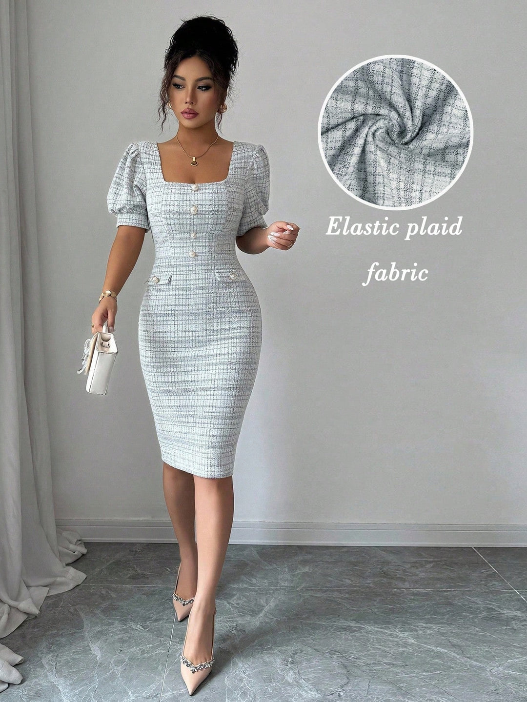 Rochie midi SHEIN, negru