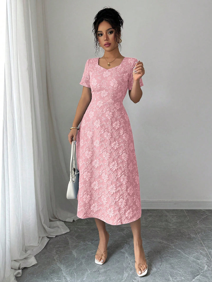 Rochie midi SHEIN, roz