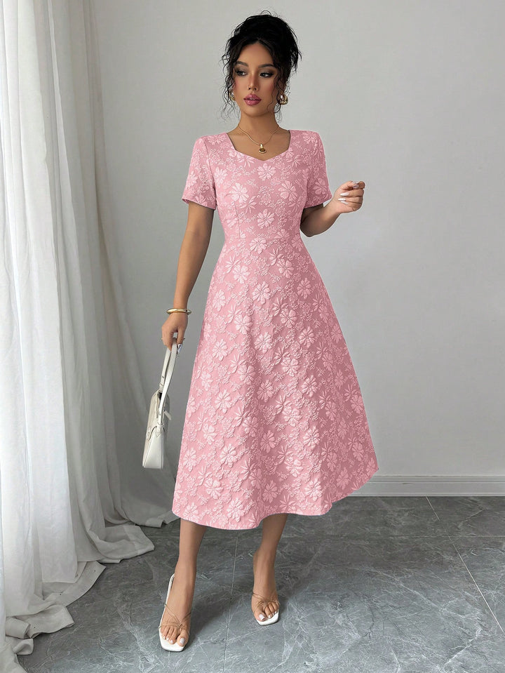 Rochie midi SHEIN, roz