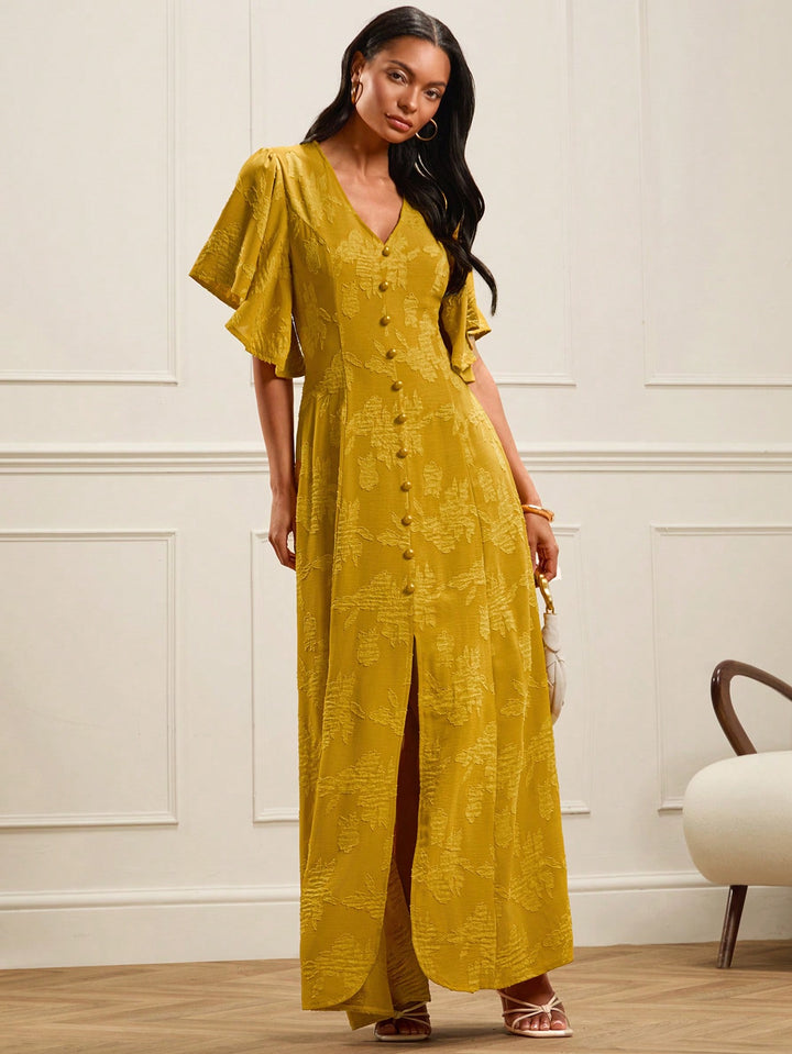 Rochie maxi SHEIN, galben