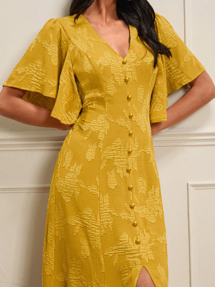 Rochie maxi SHEIN, galben