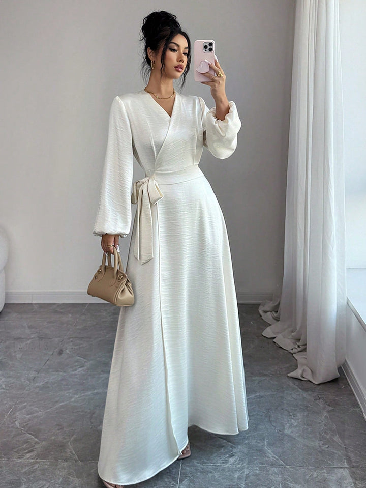 Rochie maxi SHEIN, bej