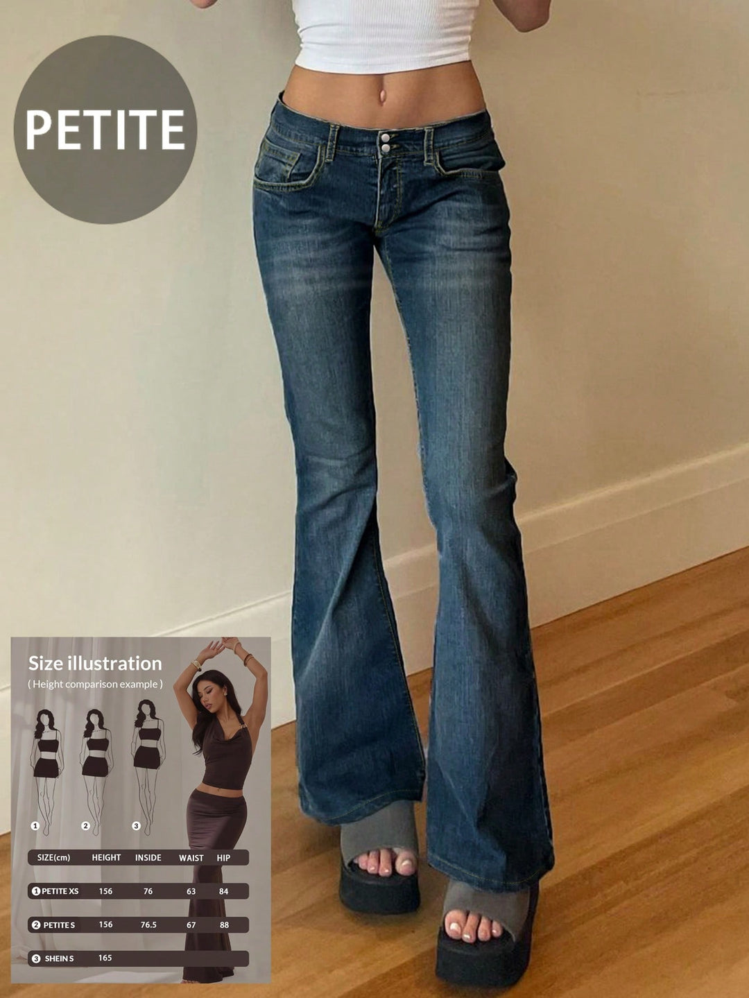 Jeans SHEIN, albastru