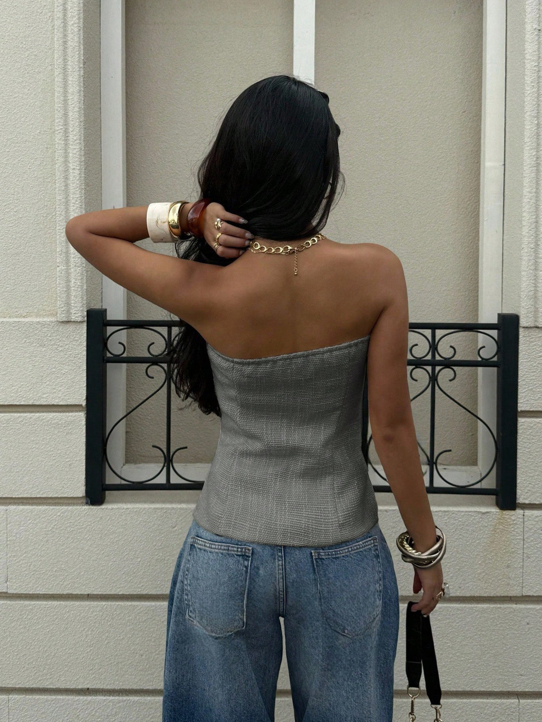 Top SHEIN, gri