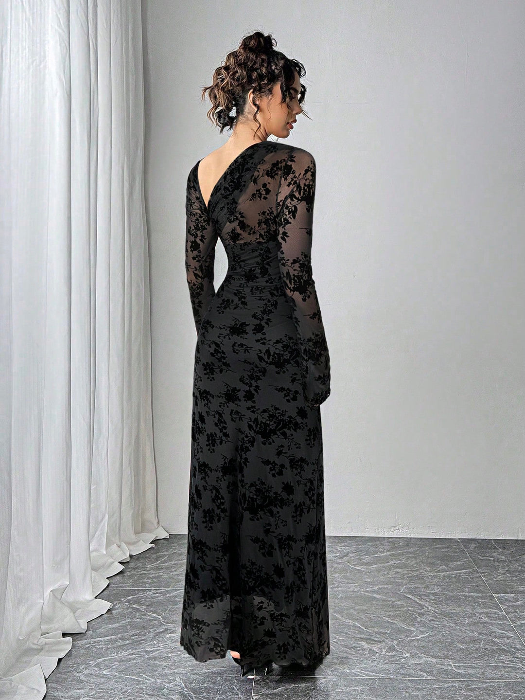 Rochie maxi SHEIN, negru