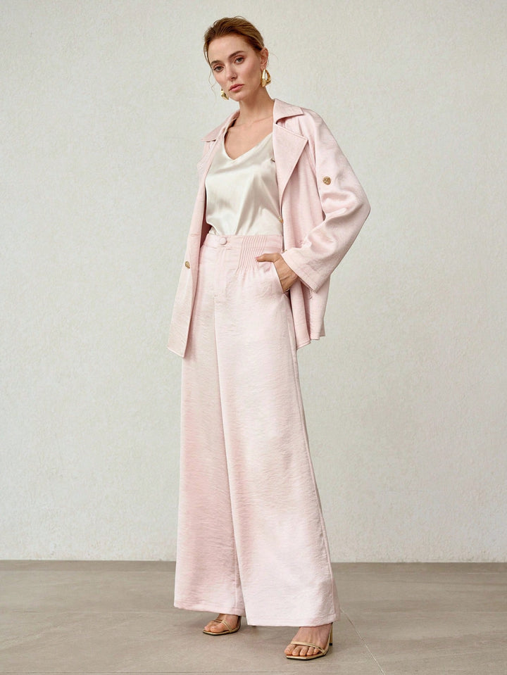 Pantaloni SHEIN, roz
