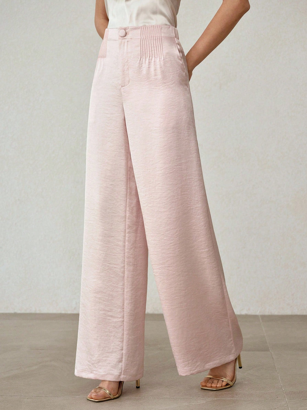 Pantaloni SHEIN, roz