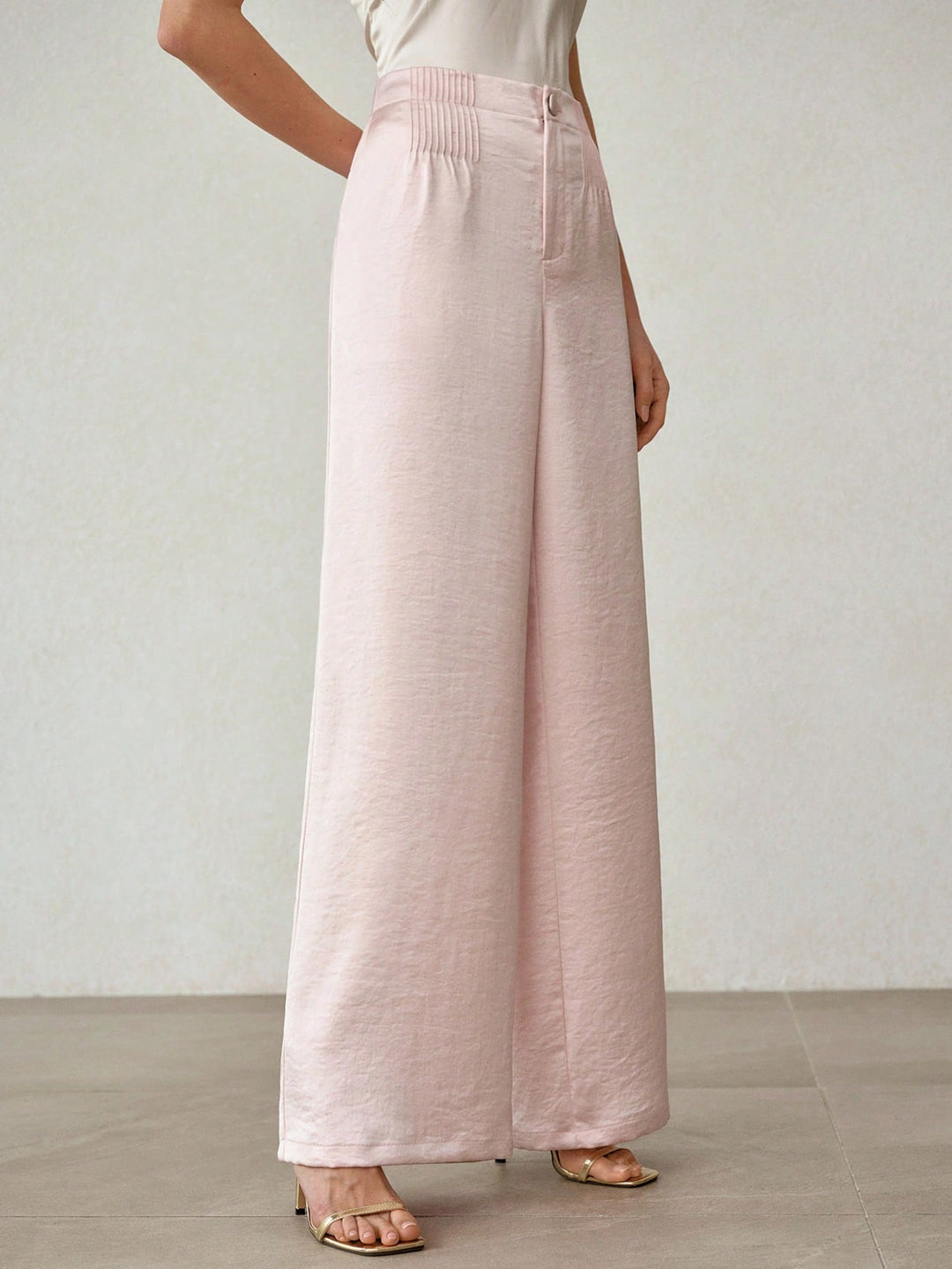 Pantaloni SHEIN, roz