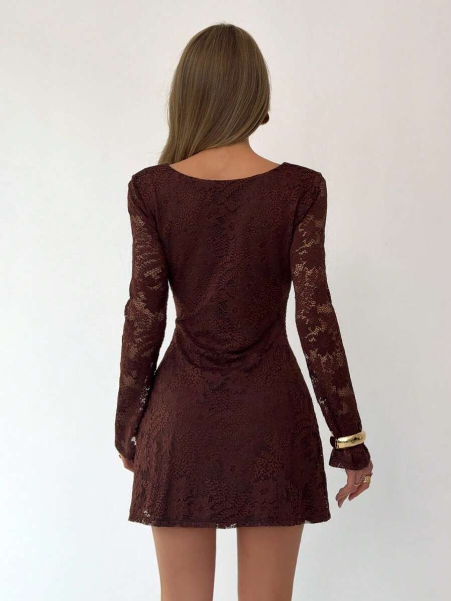 Rochie mini SHEIN, maro