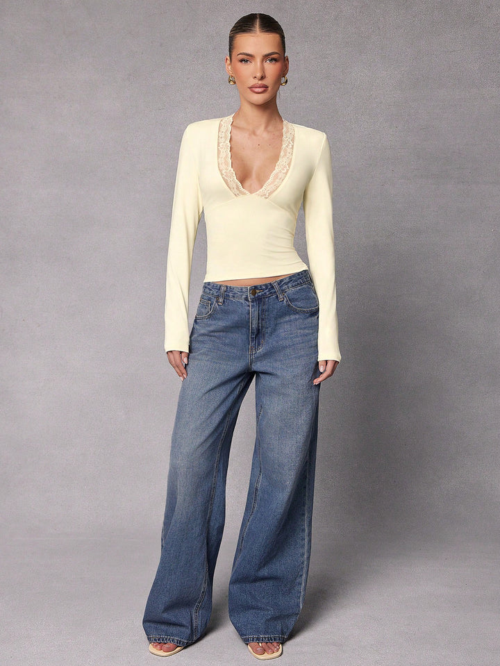 Top SHEIN, galben