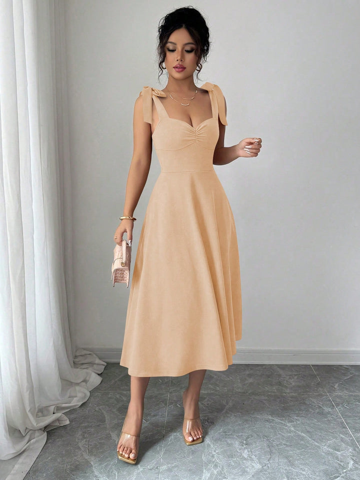 Rochie midi SHEIN, bej