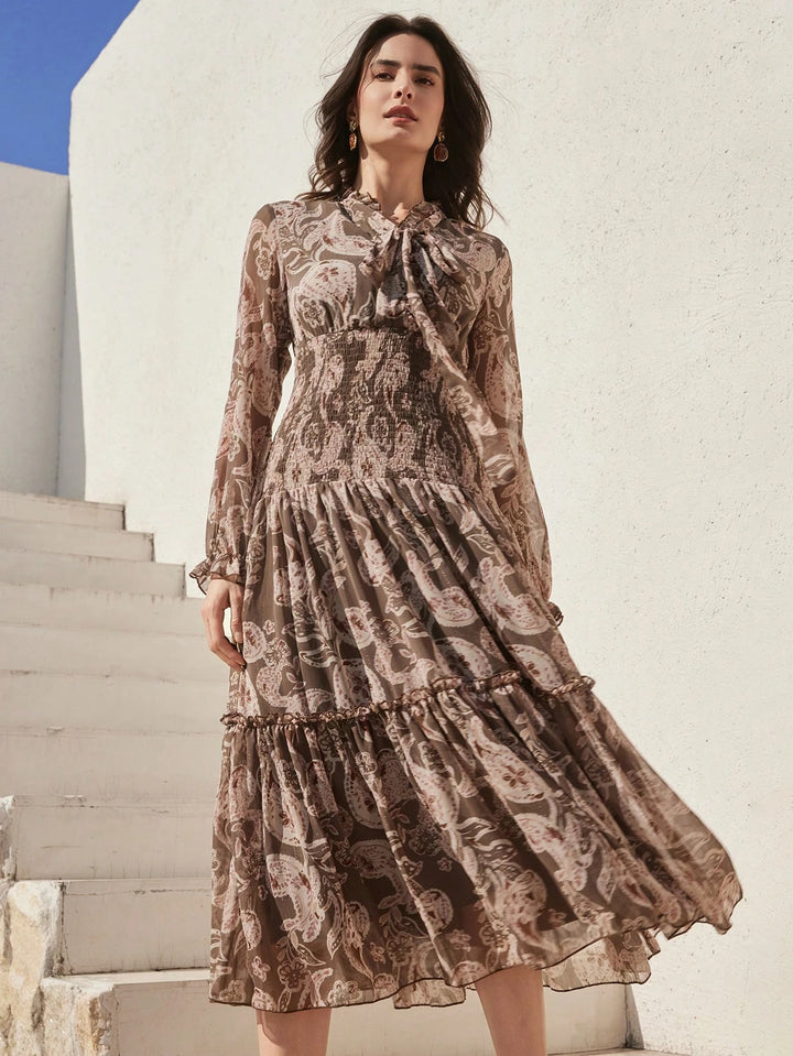 Rochie midi SHEIN, mix culori