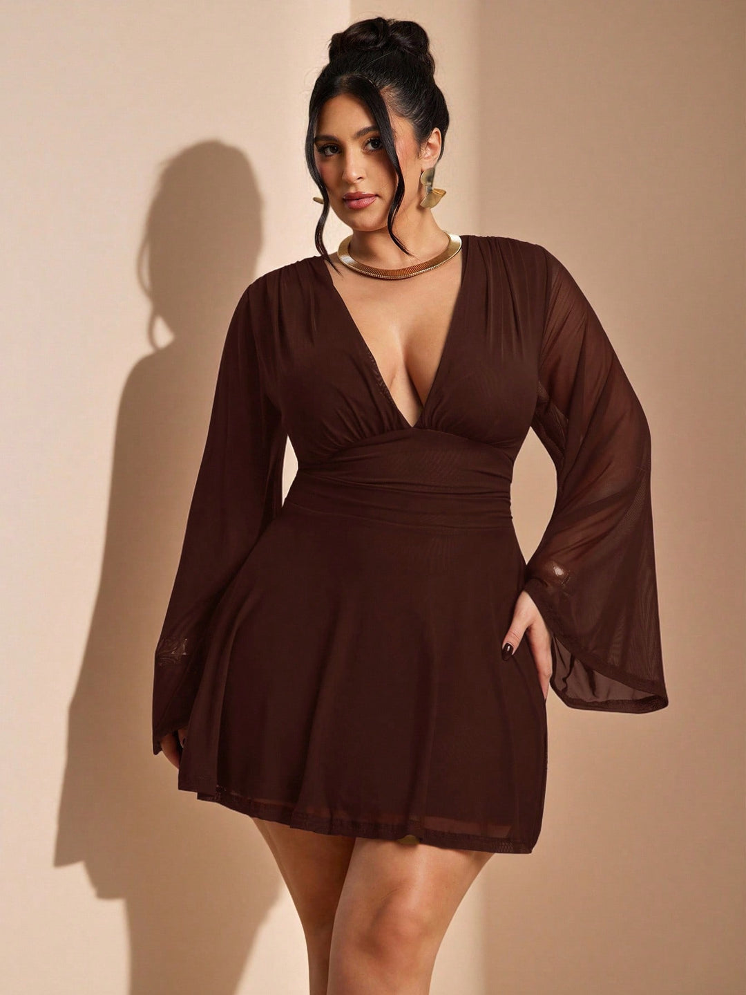 Rochie SHEIN, maro