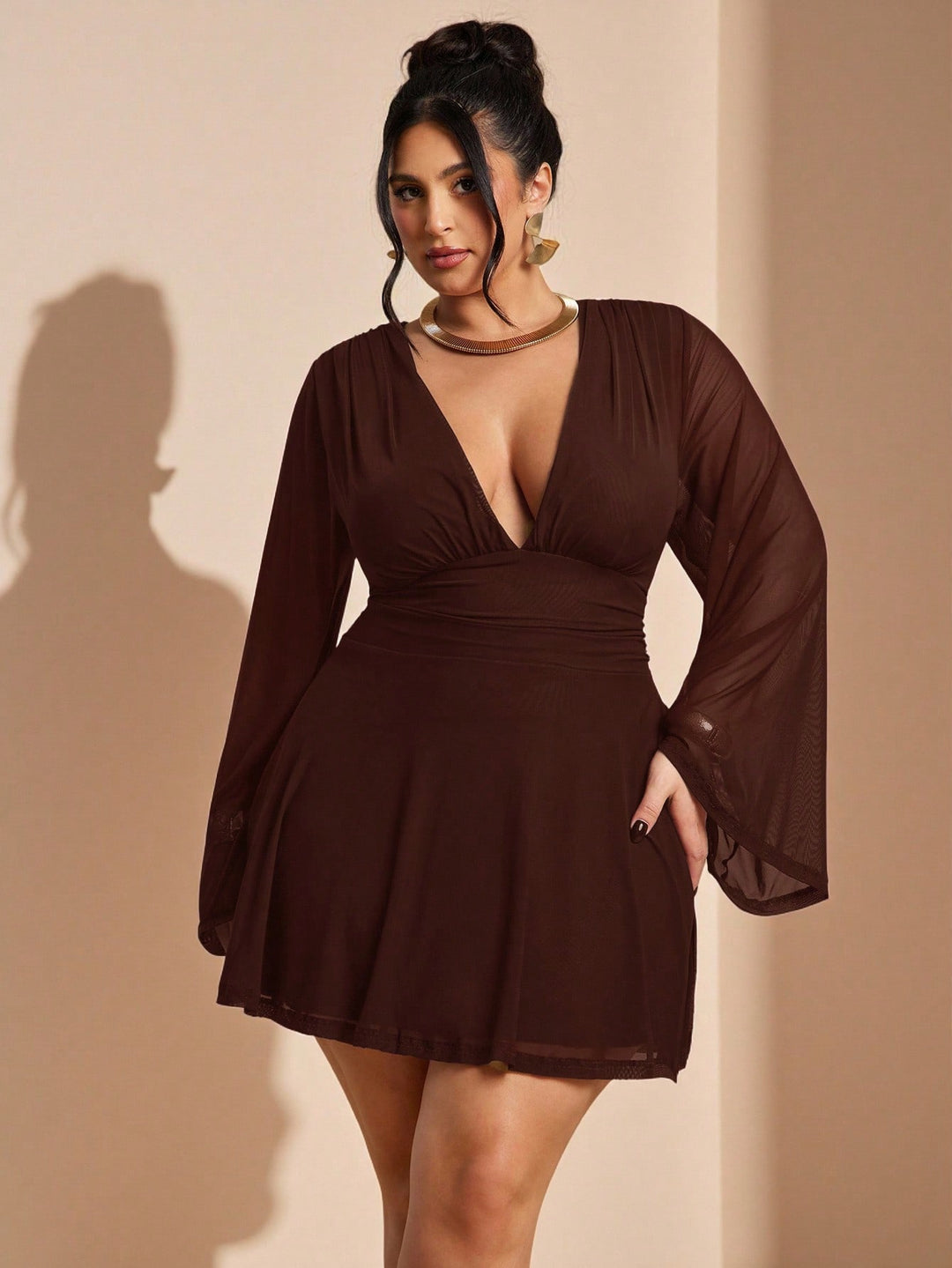 Rochie SHEIN, maro