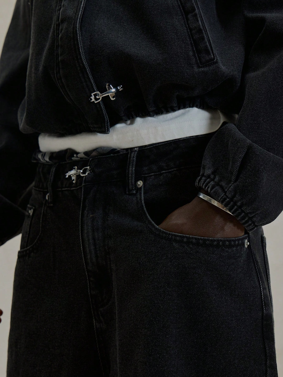 Jeans SHEIN, negru