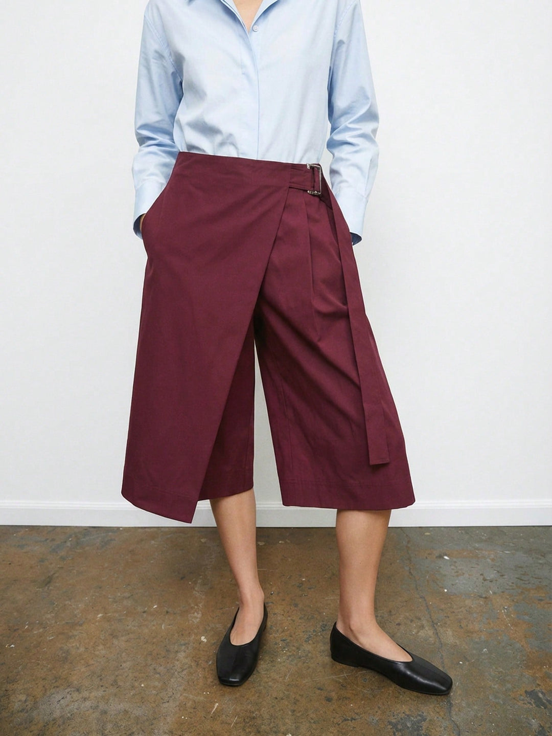 Pantaloni SHEIN, vișiniu