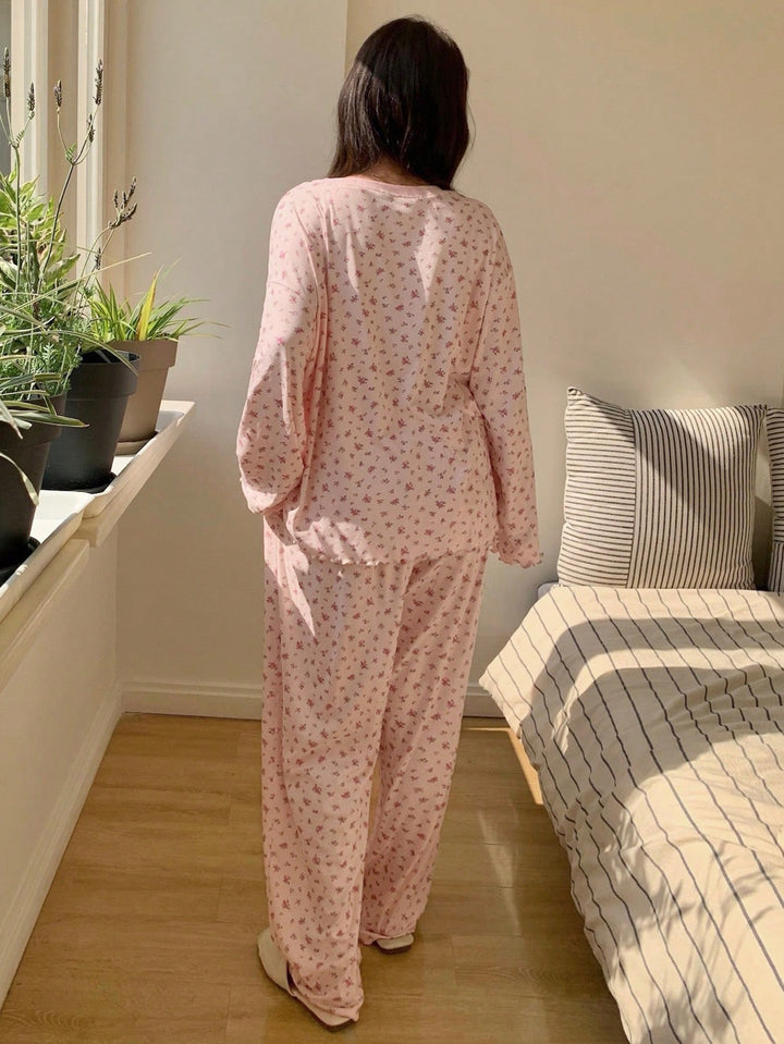 Set pijamale SHEIN, roz