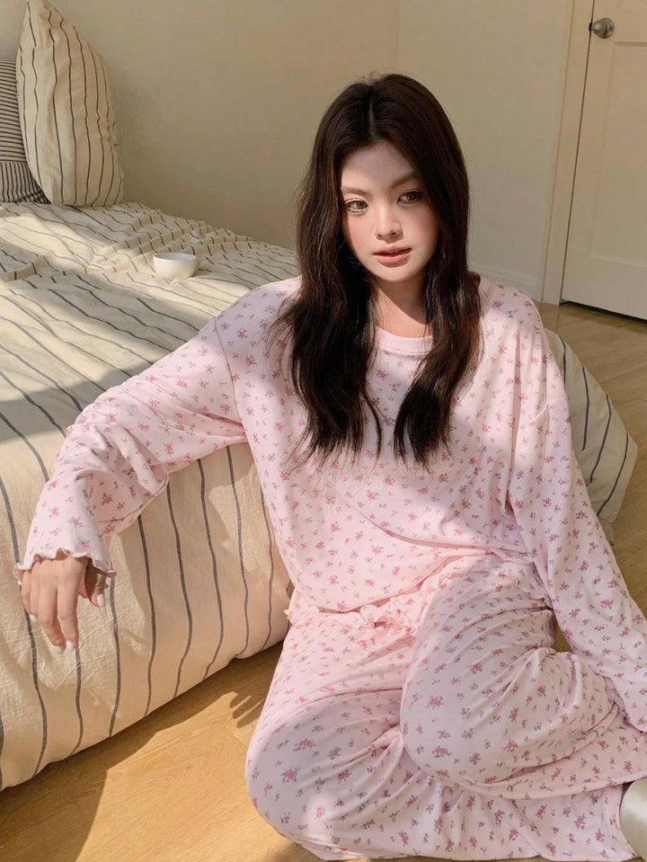 Set pijamale SHEIN, roz