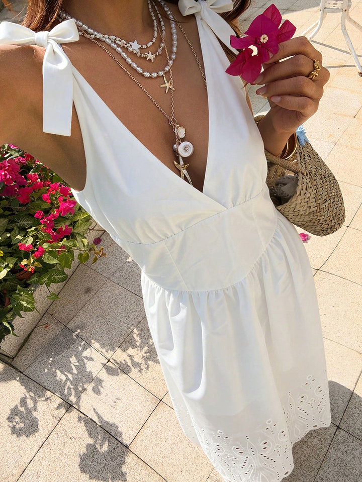 Rochie maxi SHEIN, alb
