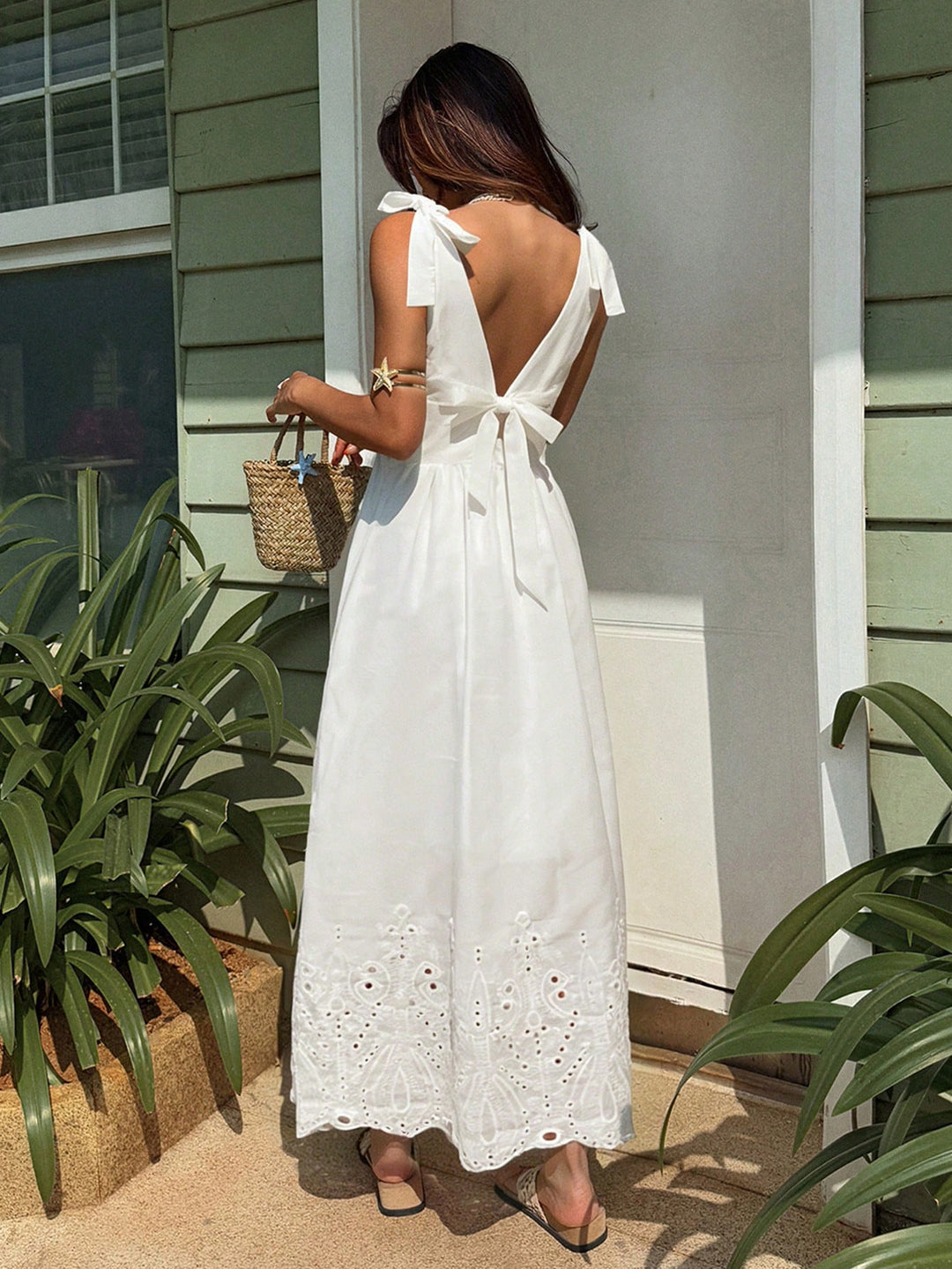 Rochie maxi SHEIN, alb