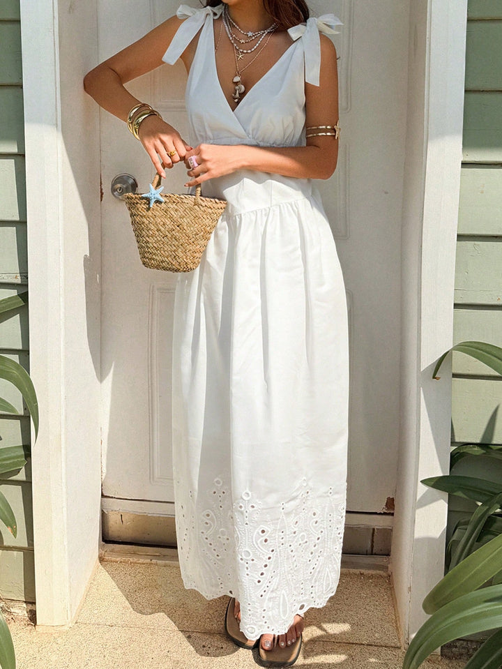 Rochie maxi SHEIN, alb
