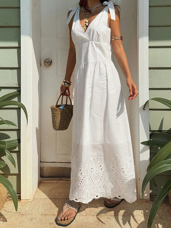 Rochie maxi SHEIN, alb
