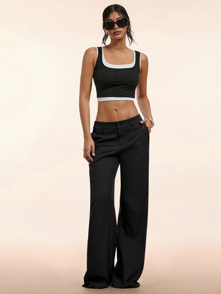 Pantaloni SHEIN, negru