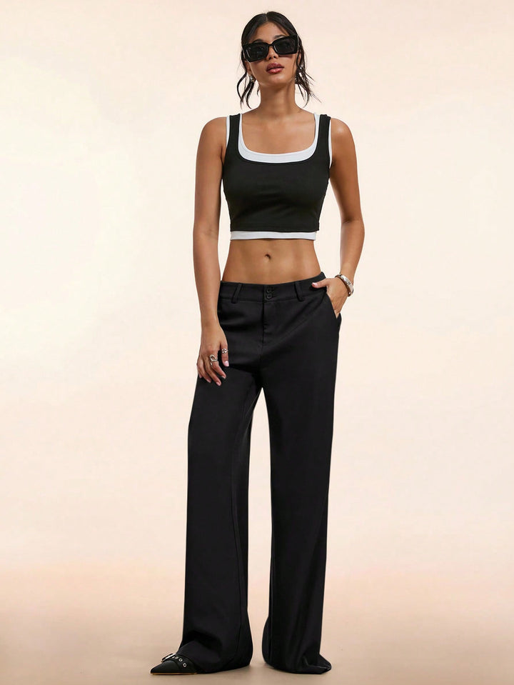 Pantaloni SHEIN, negru
