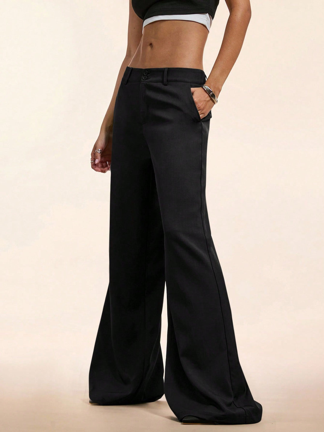 Pantaloni SHEIN, negru