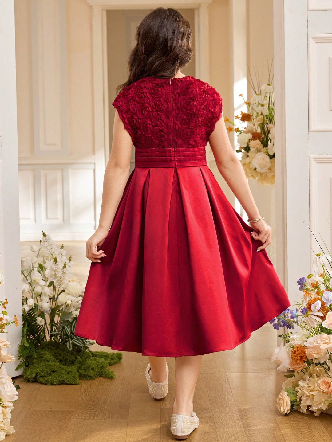 Rochie SHEIN, vișiniu