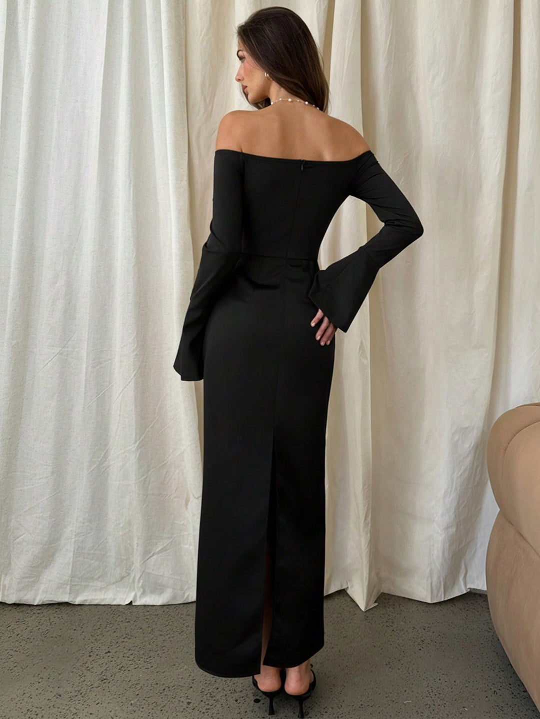 Rochie midi SHEIN, negru