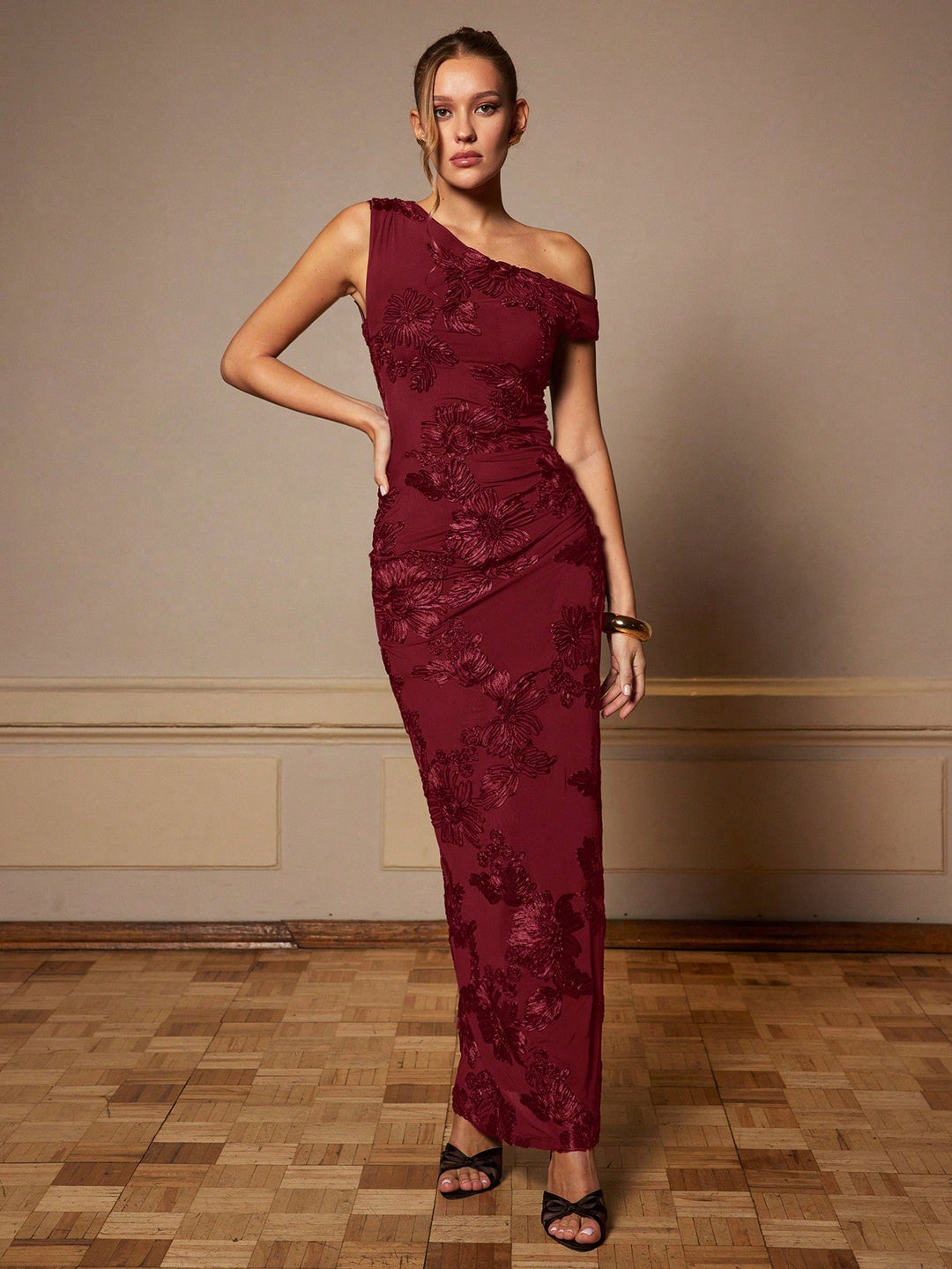 Rochie maxi SHEIN, vișiniu