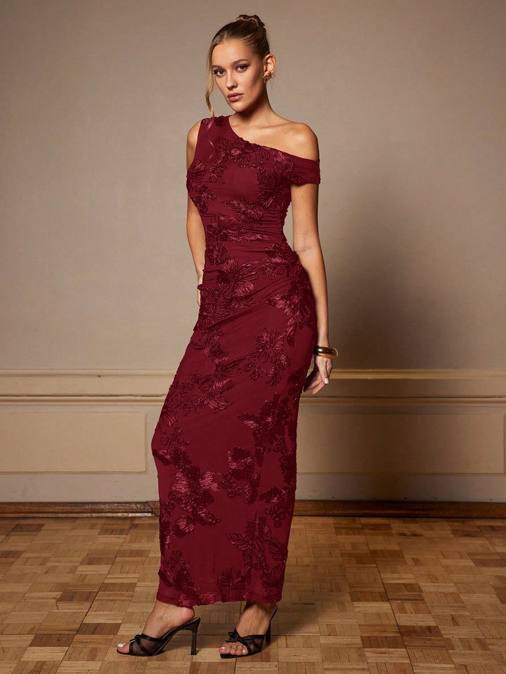 Rochie maxi SHEIN, vișiniu
