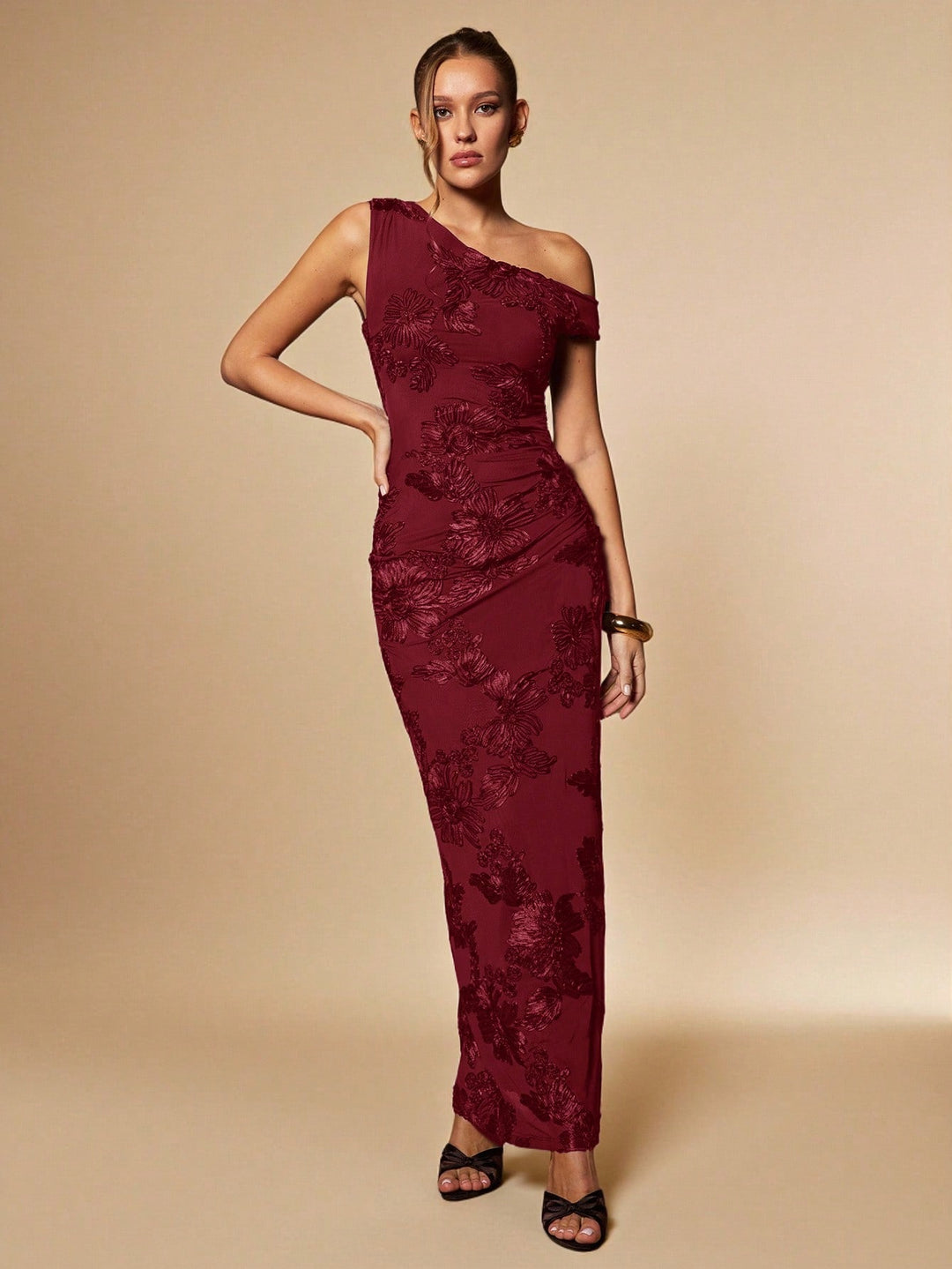 Rochie maxi SHEIN, vișiniu
