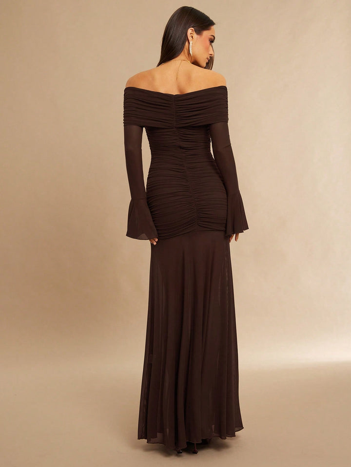 Rochie maxi SHEIN, maro