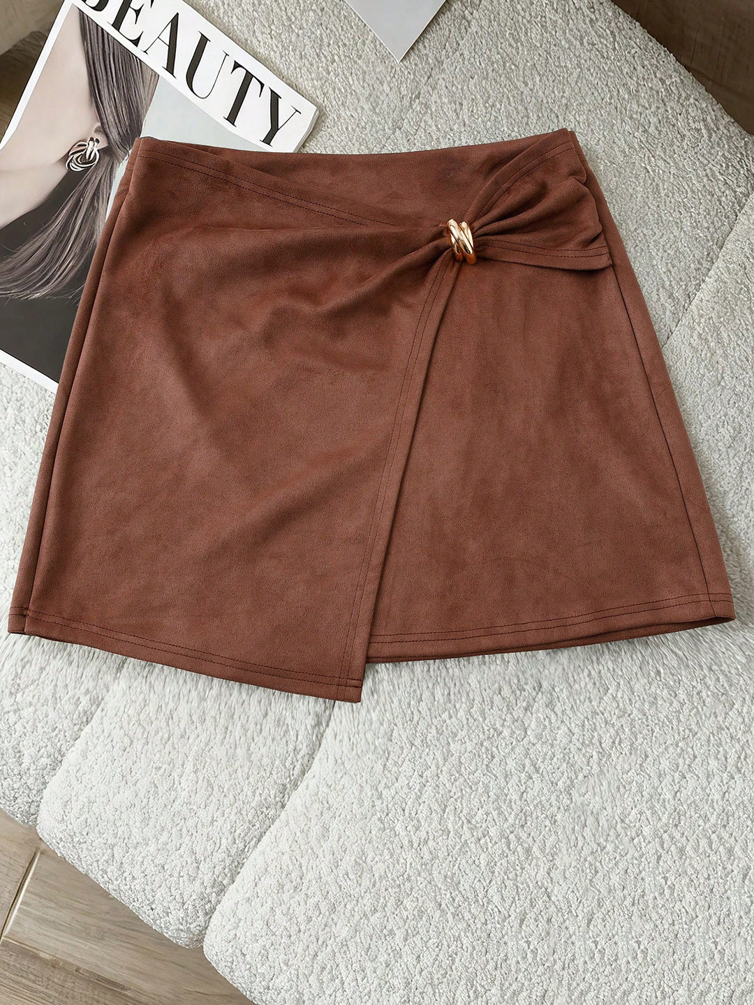 SHEIN maxi szoknya, barna