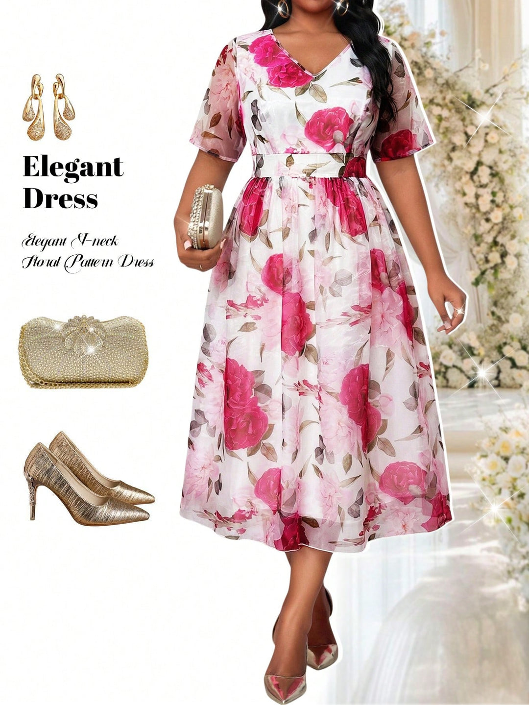 Rochie SHEIN, mix culori