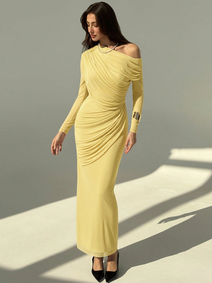 Rochie maxi SHEIN, galben