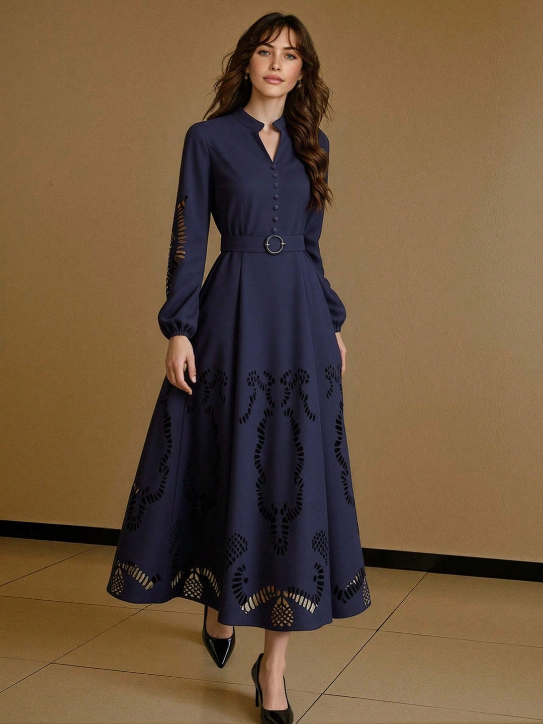 SHEIN maxi ruha, kék
