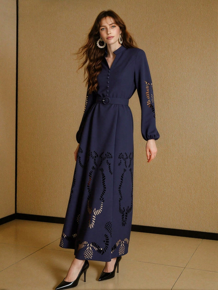 SHEIN maxi ruha, kék