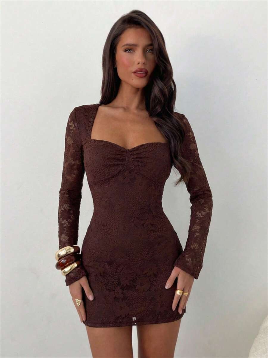 Rochie mini SHEIN, maro
